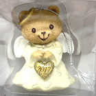 Vintage Gift 2 Give 2017 Angel Bear Collectible Ornament Handcrafted 3  X 2 5 