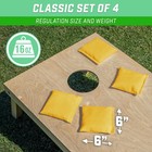 Cornhole Bean Bags Set Of 4 All Weather Regulation Yellow Gosports Classic