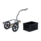 Aosom Bicycle Cargo Trailer With Removable Box And Black
