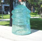 Excellent Heavy Fizz Green Aqua Cd 106 4 No Embossing Mexican Glass Insulator