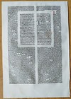 Zacharias - Renner Original Incunable Leaf Biblia Latina Venice Folio - 1482