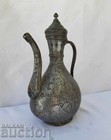 Rare Antique Ottoman Persian Arabic Copper Pot With Ornaments From 17th-century