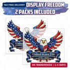 250th Anniversary Sticker 2 Pack  Patriotic Eagle Car Window Decal  1776-2026 Us