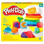 Play-doh Basics Letters With 26 Stamper Tools - 6 Cans Of Assort 