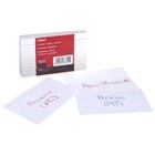 Lined Index Cards  Note Cards  Ruled  100 Count  3  X 5   White  63350 