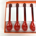 Le Creuset Cafe Spoons Premium Stoneware Spoons Red Set Of 6 New In Open Box