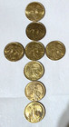 Vintage Guardian Angel Double-sides Gold Plated  Good Luck Bless Coin