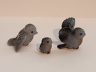 Hr Hagen Renaker Miniature Blue Tweetie Tweety Bird Family Papa Mama And Baby