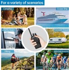 2 Pack Long Range Walkie Talkie 100 Mile Two Way Radio Charge Headset Waterproof