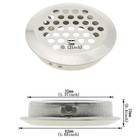 Nacx 50pcs Air Vents 35mm Circular Soffit Vent Stainless Steel Round Vent Mesh