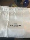 Coach Drawstring Satin Dust Bag Storage Cover Bag 11    X 14   