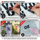 34pcs Bling Resin Rhinestone Alphabet Letter Stickers A-z Letters Diy Car Sti   