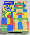 Melissa And Doug  100 Wooden Blocks Classic Toy New