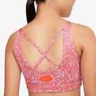 Nike Training Pink Salt Dri-fit Indy Icon Clash Sports Bra Big Kid girls L Large
