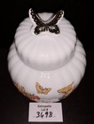 Vtg Lidded Ginger Jar Butterflies And Flowers Japan