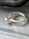 Antique 14 Kt Gold Diamond Wedding Ring     