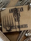 American Folk Art Cheese Forks Markers  clay-company  Nib