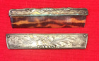 Antique 925 Silver Tortoise Shell Comb With A Case - 1900 Or Victorian 