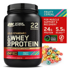 Optimum Nutrition Gold Standard 100  Whey Protein Powder  Fruity Cereal  1 5 Lb 