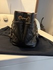 Chanel Gst Grand Shopping Tote Medium Black Caviar Leather Gold Chain Cc