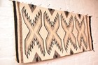 Antique Navajo Rug Native American Indian Vintage Weaving 35x17 Textile