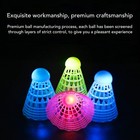 3pcs Led Badminton Shuttlecocks Blue Yellow Pink Nylon Lighting Glow In The Dark