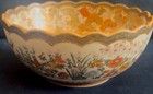 Fine Mejii Period Hand Painted Scollop Edged Satsuma Bowl C 1880