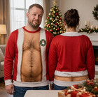 3d Hairy Santa Sweatshirt  Funny Ugly Christmas Sweater  Holiday Pullover