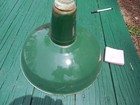 1940s 14  Porcelain Industrial Green Barn Light Vintage Gas Station