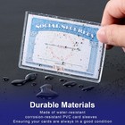 40 Pack Social Security Card Protector Sleeves Medicare Credit Clear
