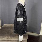 Adult Mens Black Sequin Jacket White Glove Michael Jackson Costume Halloween Xxl