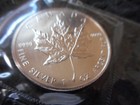 1989 Canada Maple Leaf 1oz  9999 Fine Silver In Original Sealed Plastic