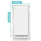 2 Pack Waterproof Fitted Crib And Protective Mattress Pad Cover  White  For B   
