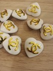 10  Pc  25 Mm Chanel Buttons 