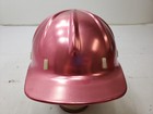 Vintage Hard Hat Type C Cap Headgear Construction Safety Mining Metallic Pink