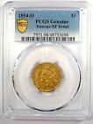1854-o Three Dollar Indian Gold New Orleans Coin  3 - Certified Pcgs Xf Details