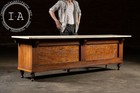 Early 20th Century General Store Counter With Marble Top