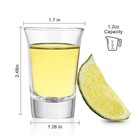 20 Pack 1 2 Ounce Heavy Base Shot Glass Set  Whisky Shot Glasses 1 2 Oz