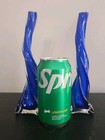 Pair Of Vintage Cobalt Blue Twisted Glass Vases