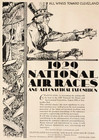 1929 National Air Races Exposition Advertisement Uncle Sam Airplane Vtg Print Ad