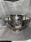 Antique Ornate Wallace Silver-plated Punch Bowl With Ladle 15   