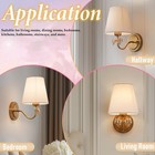 Antique Brass Wall Sconces Set Of Two  Vintage Farmhouse Amber Crystal Glass    