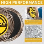 2pack 4 5  Diamond Saw Blade Tile Porcelain Granite Marble Wet Dry Angle Grinder