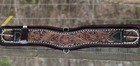 32    Size Tooled Leather Felt Bottom Western Girth Cinch