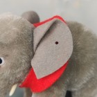 Vintage Steiff Mohair  baby Elephant  Red Collar   No Button Tag   10 Cm Or 4  