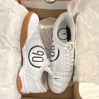 New With Box  Nike T90 Women   s Indoor Soccer Shoes  Patent Leather White black