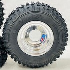 Honda Atc 70 Dwt Polished Front Rear Rims 16  Sunf A011  Trails Tires 16x8-7