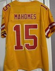 Medium Patrick Mahomes  15 Vapor Fuse Jersey Yellow Training Kansas City Chiefs