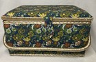 Singer Homemaker Sewing crafting Storage Basket Traditional Floral Print Retro