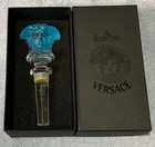 Rosenthal Medusa Versace Glass Wine Bottle Stopper - Unused In Box